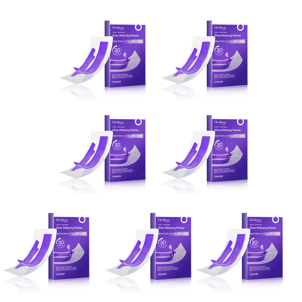 Oralhoe Teeth Whitening Strips – Stain Removal Gel Patches Teeth Whitening Strips Oasis Select 49pieces boxed