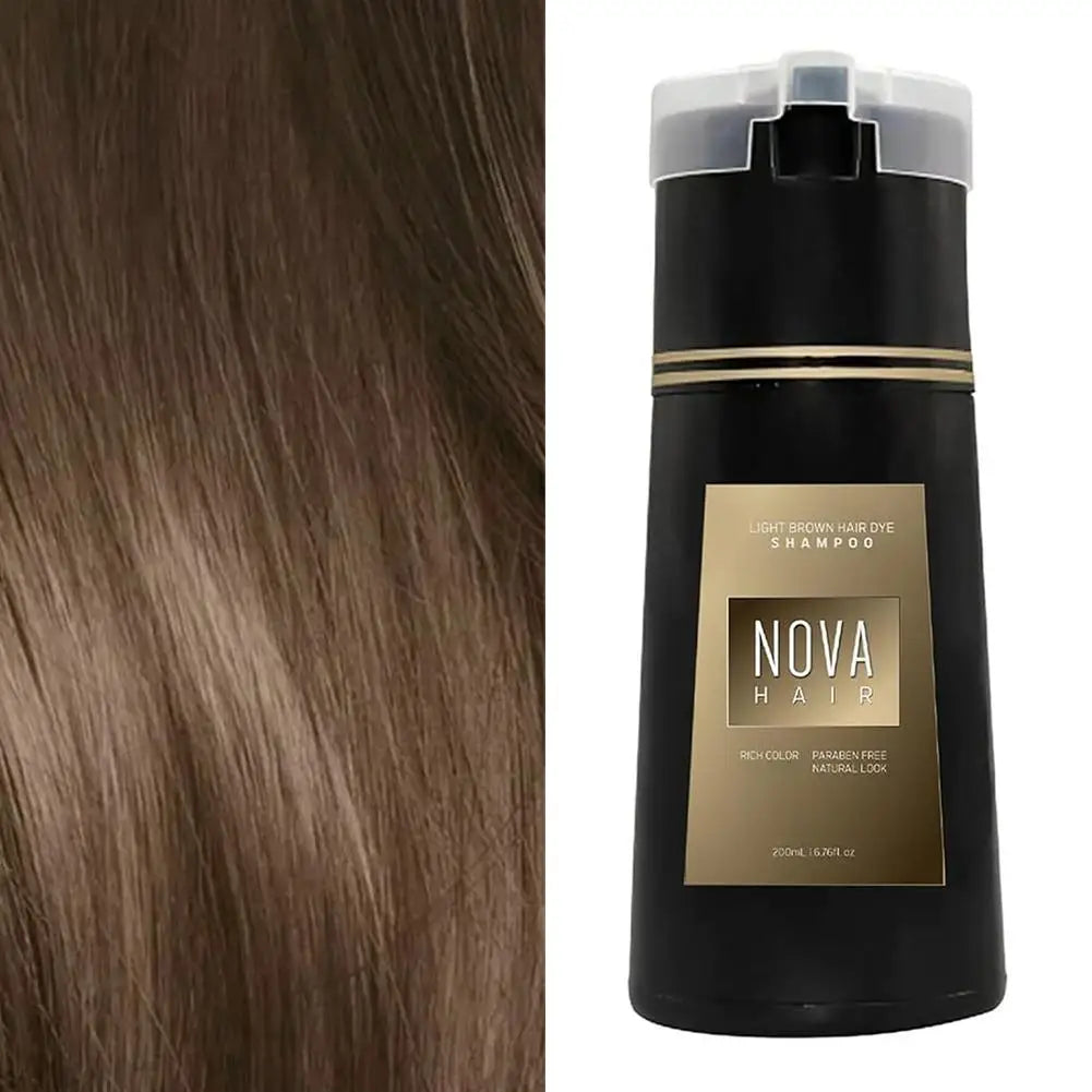 Nova Hair Color Shampoo – Gray Coverage for Men & Women Hair Dye Shampoo Oasis Select