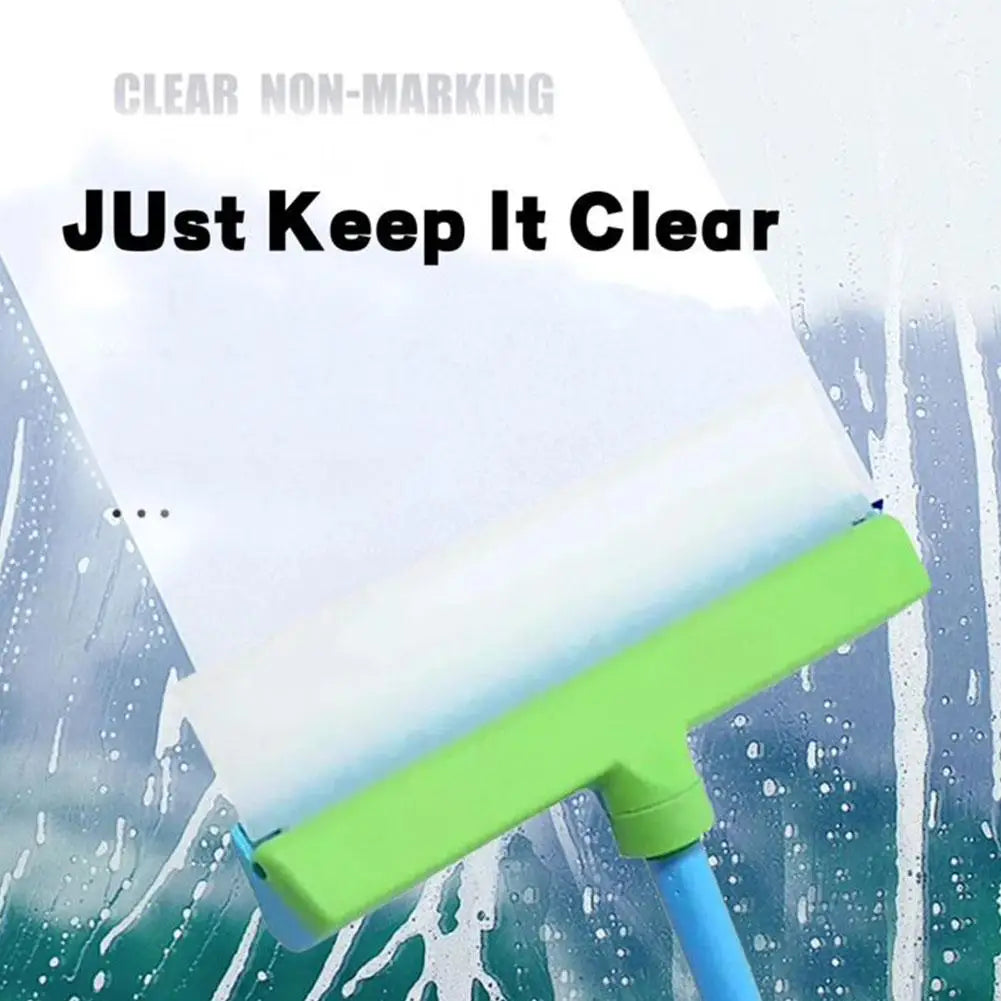 Car Silicone Squeegee & Microfiber Scrubber Cleaning Kit