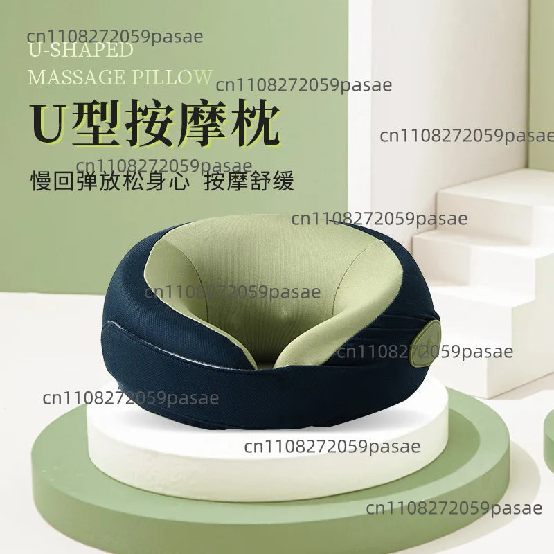 Electric Neck & Shoulder Massage Pillow | Portable Travel Massager