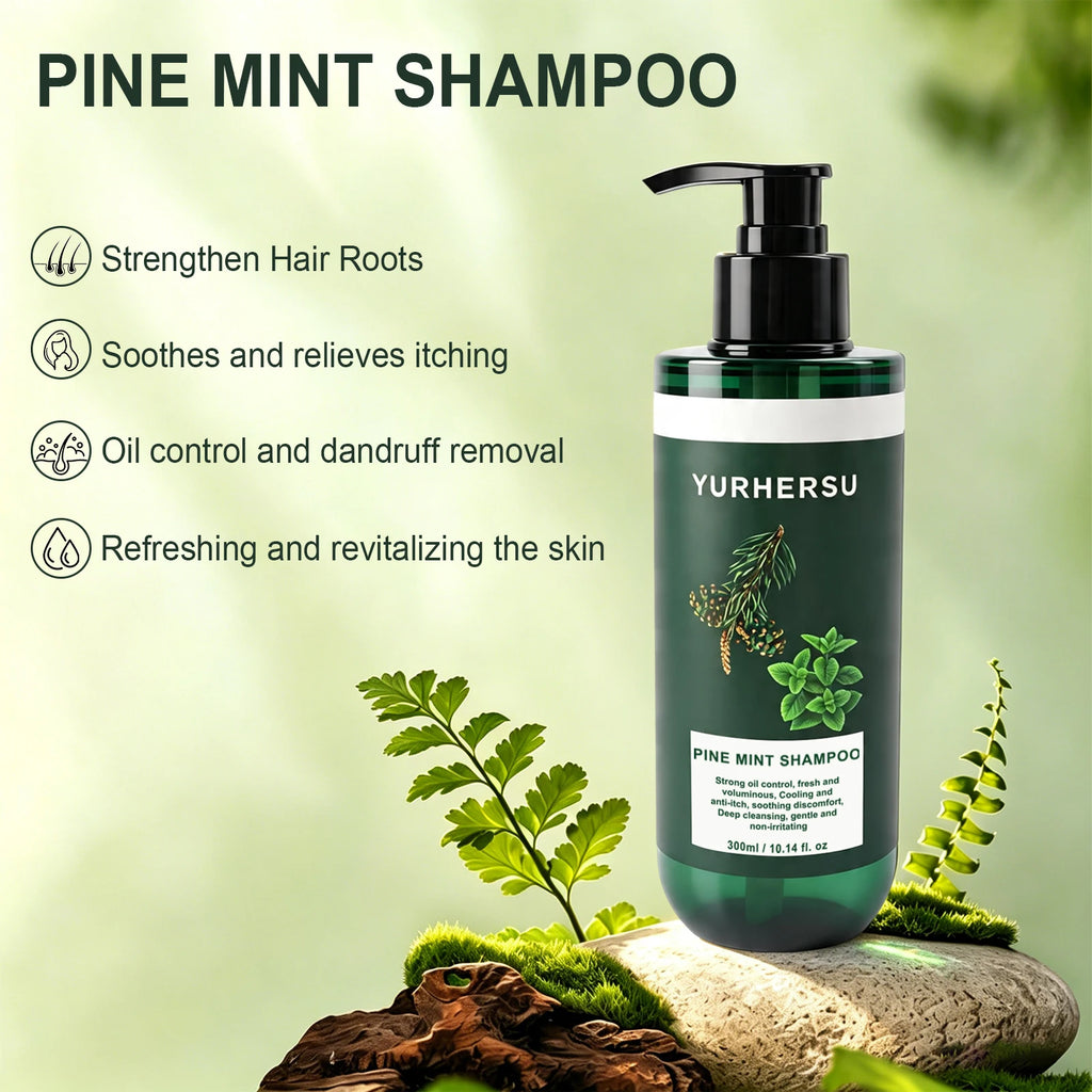 Pine & Peppermint Shampoo – Anti-Dandruff & Oil Control 300ml Anti-Dandruff Shampoo Oasis Select