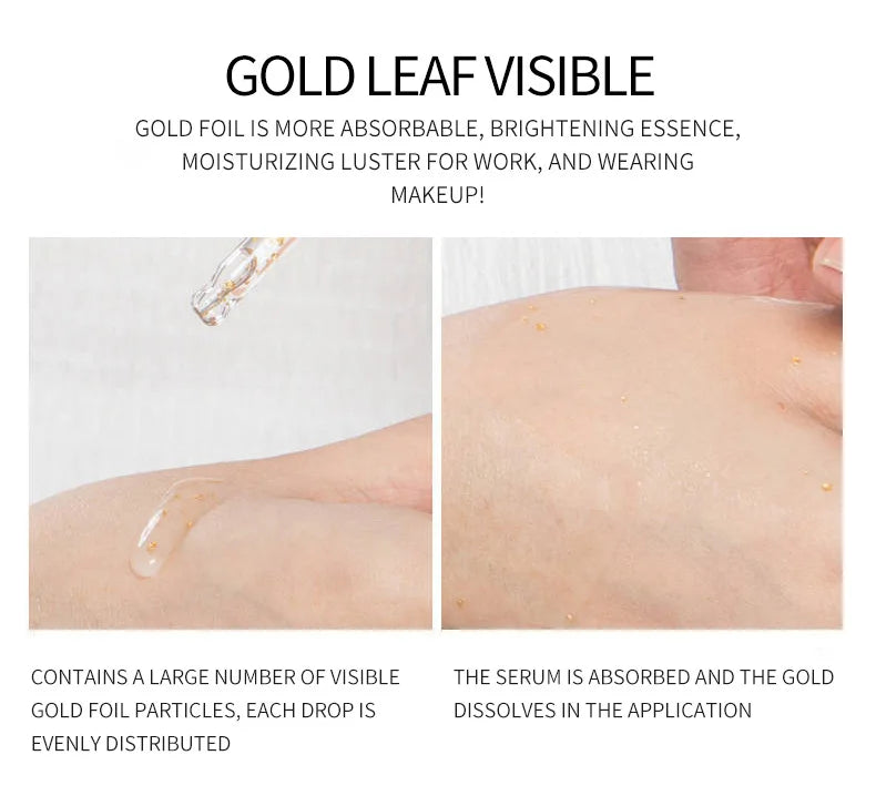 24K Gold Hyaluronic Acid Serum – Brightening & Hydrating 100ml Brightening Face Serum Oasis Select