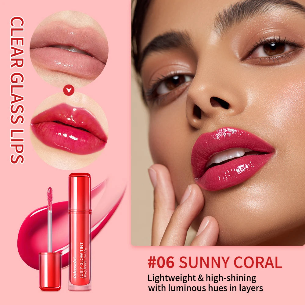 ibcccndc Juicy Glow Tint Lip Gloss – Mirror Shine & 12H Color