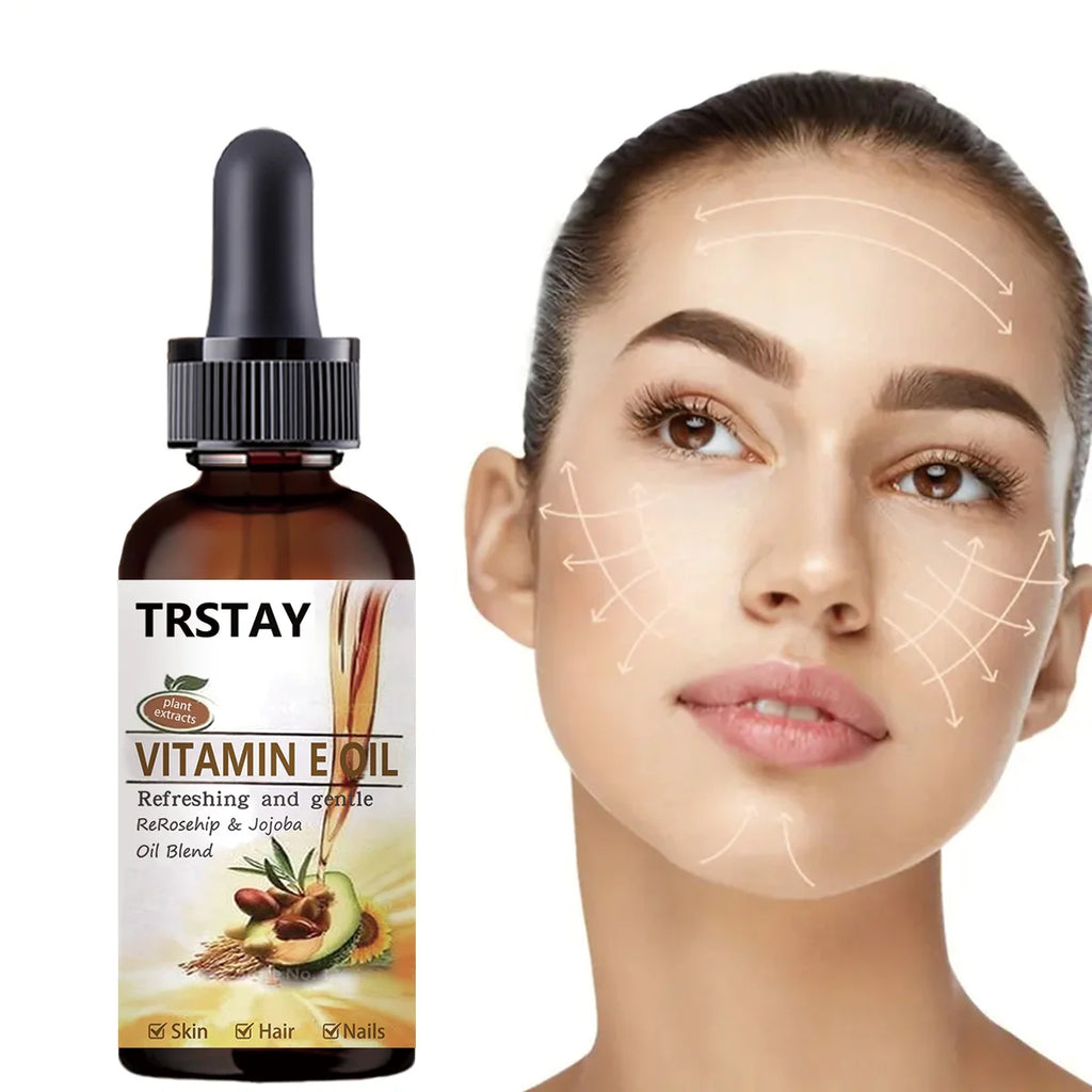New 100% Pure Natural Vitamin E Oil Face Body Massage Spa Avocado Essential Oils Cold Pressed Moisturizer Serum Oasis Select