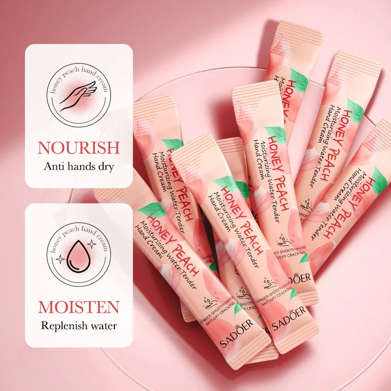 Avocado & Peach Hand Cream – 20-Piece Moisturizing Box Hand Cream Set Oasis Select Peach 10Pcs