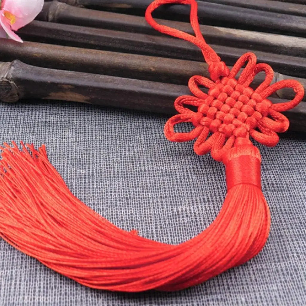 Chinese Knot Wall Hanging Tassel Lucky Feng Shui Door Decor Braided Classic Ornament Asian Home Decor Living Room Festival Gift Oasis Select