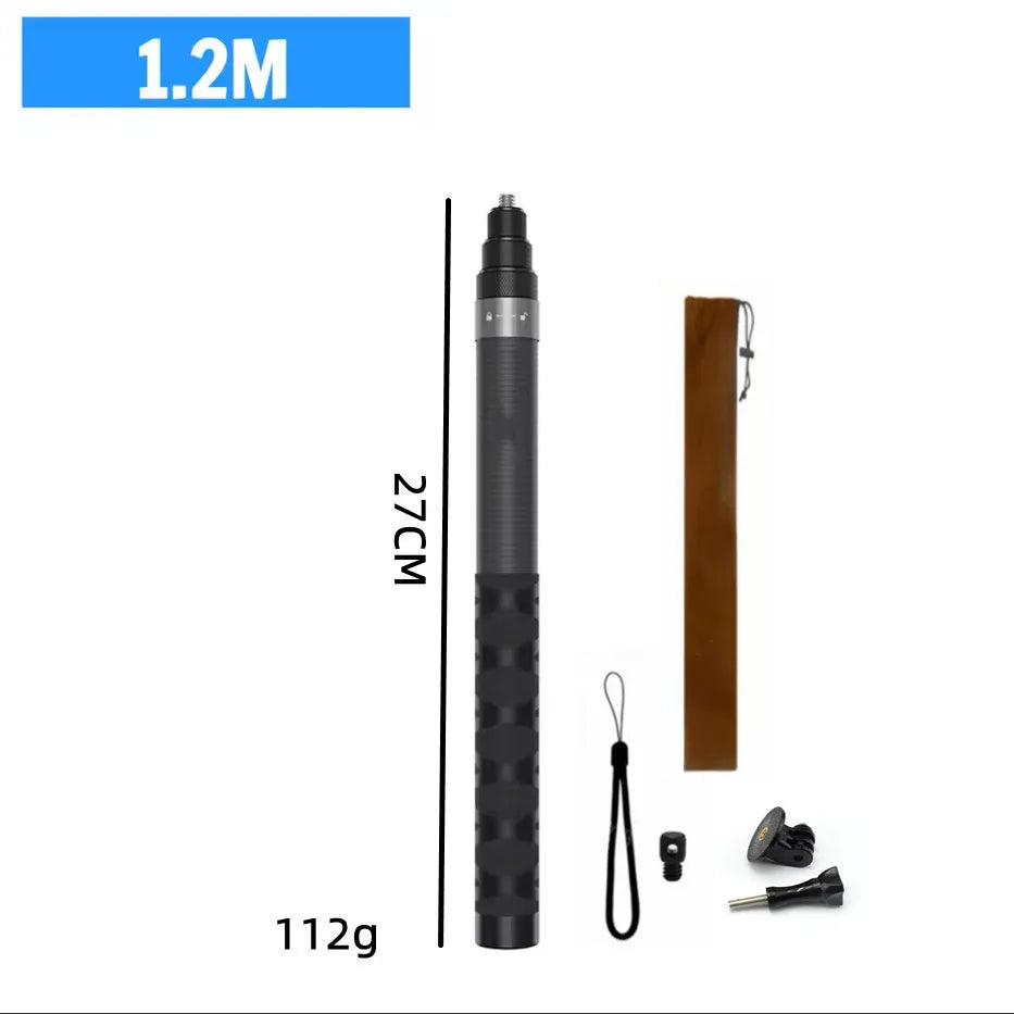 Insta360 Invisible Selfie Stick & Tripod – 1.2m Carbon Fiber