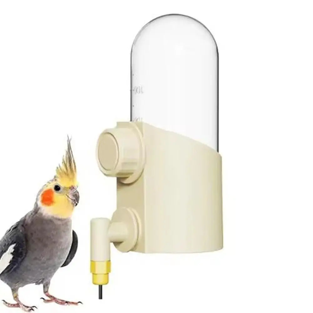 250ml Hangable Bird Water Bottle – Splash-Proof Parrot Feeder Bird Water Feeder Oasis Select