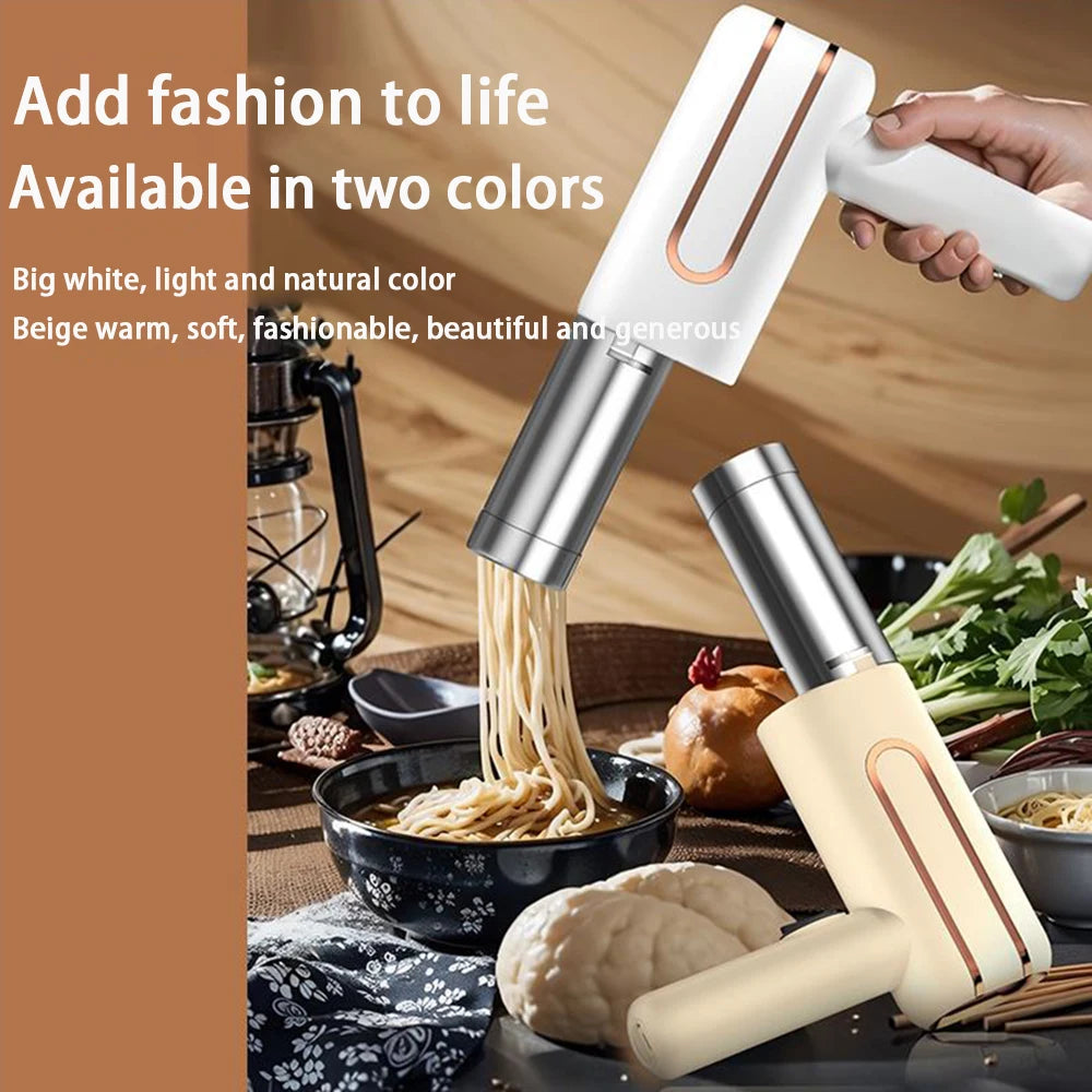 Electric Wireless Noodle Maker – 5 Molds, USB Rechargeable