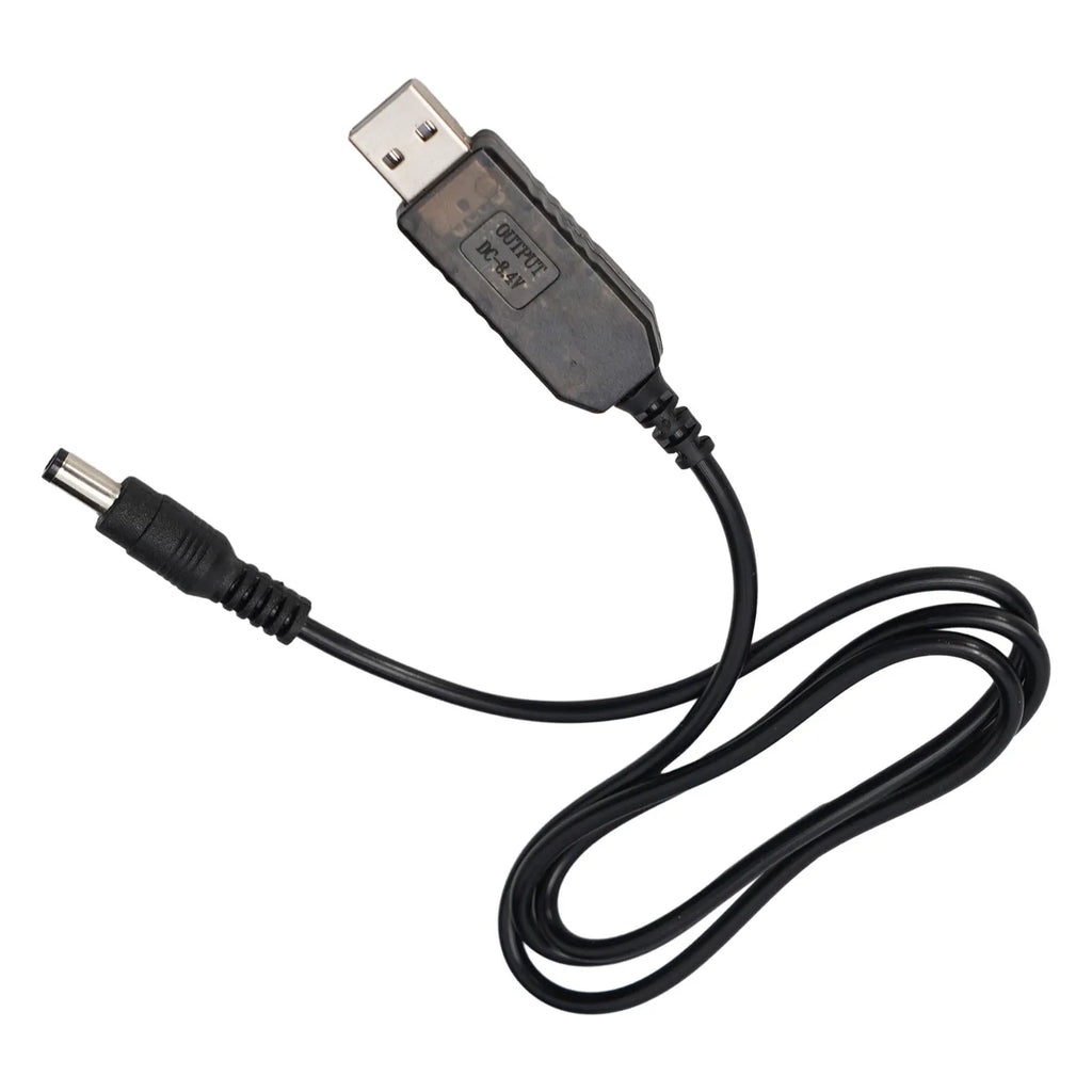 8.4V USB Lithium Battery Charger DC USB Converter Adapter Cable Overvoltage Protection For Vacuum Robot Cordless Adapter Oasis Select