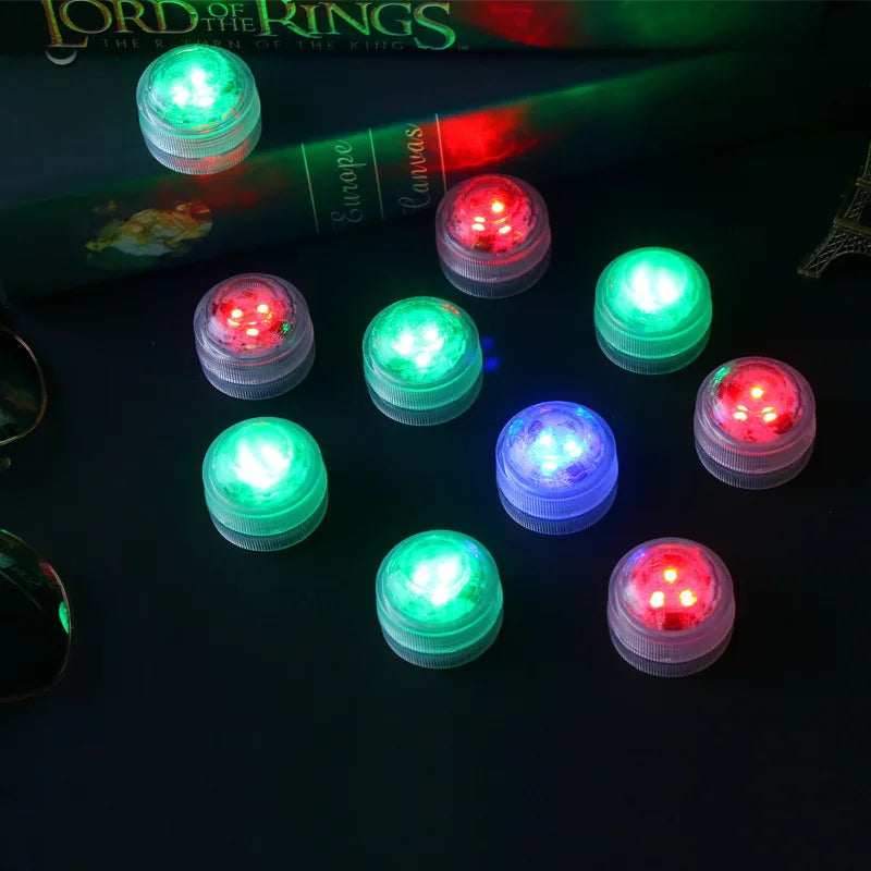 Underwater Light LED Small Knob Light, Seven-color Synchronous Waterproof Remote Control Color Light, Candle Light, Diving Light Oasis Select