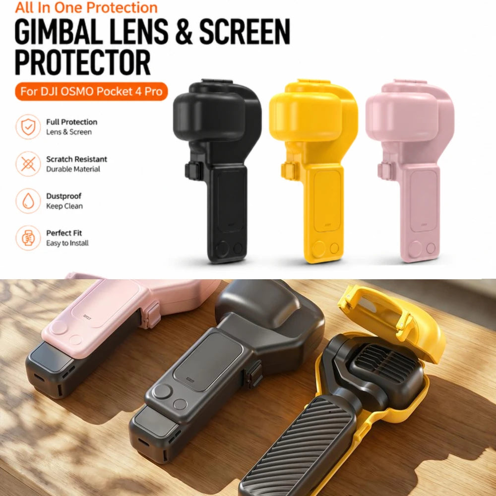 DJI Osmo Pocket 4 Pro All-in-One Protective Cover & Lens Cap