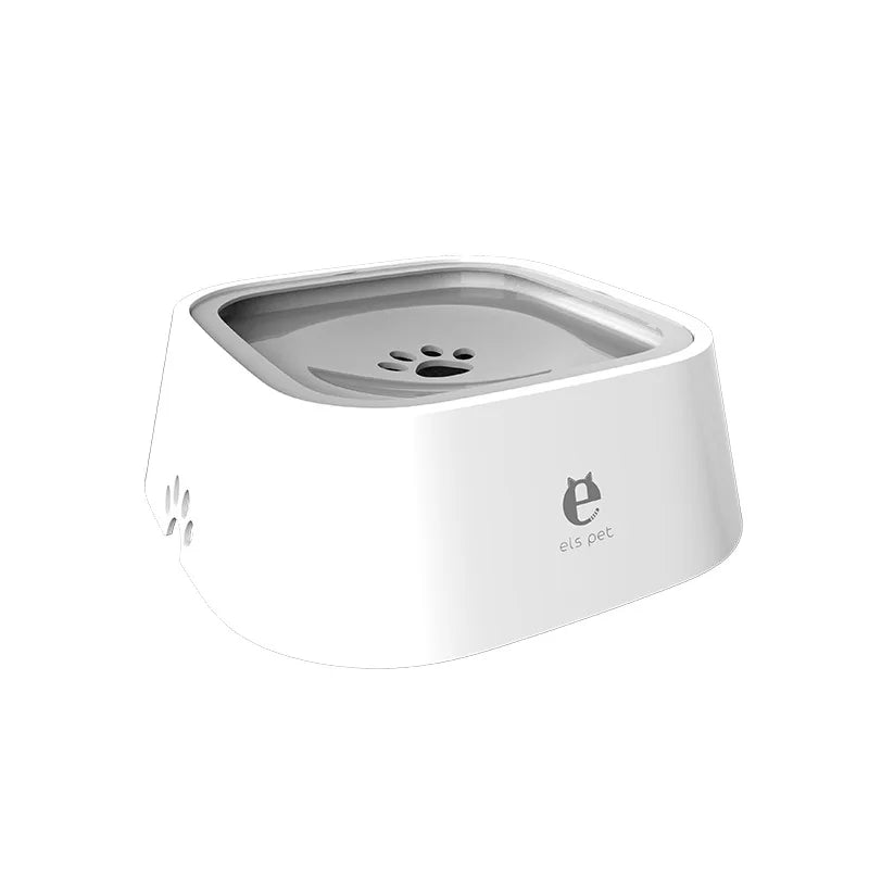 Pet Bowl, Dog Drinking Bowl, No Wet Mouth, Floating Bowl To Prevent Knocking, Cat Water Dispenser, Splash-proof Dog Bowl Oasis Select Gray 18.5x22.5x7.8cm
