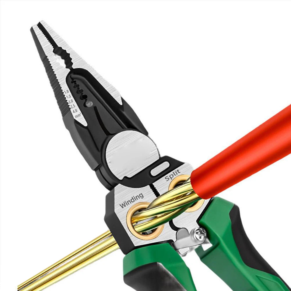 8-in-1 Wire Stripper with Voltage Tester & Needle-Nose Pliers Multitool Wire Stripper Oasis Select