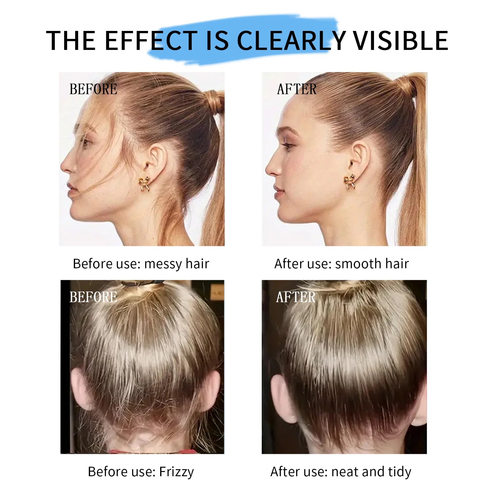 Ocheal Hair Refreshing Shaping Hair Wax Hair Anti-fried Clean Hair Broken Hair Artifact Finishing Fix Stick Wax Anti-frizz Cream Oasis Select