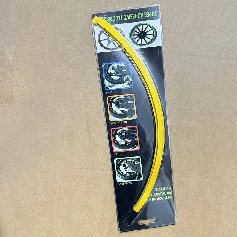 Motorcycle wheel hub sticker, off-road rider car, steel rim color strip sticker, wear-resistant and waterproof universal version Oasis Select J