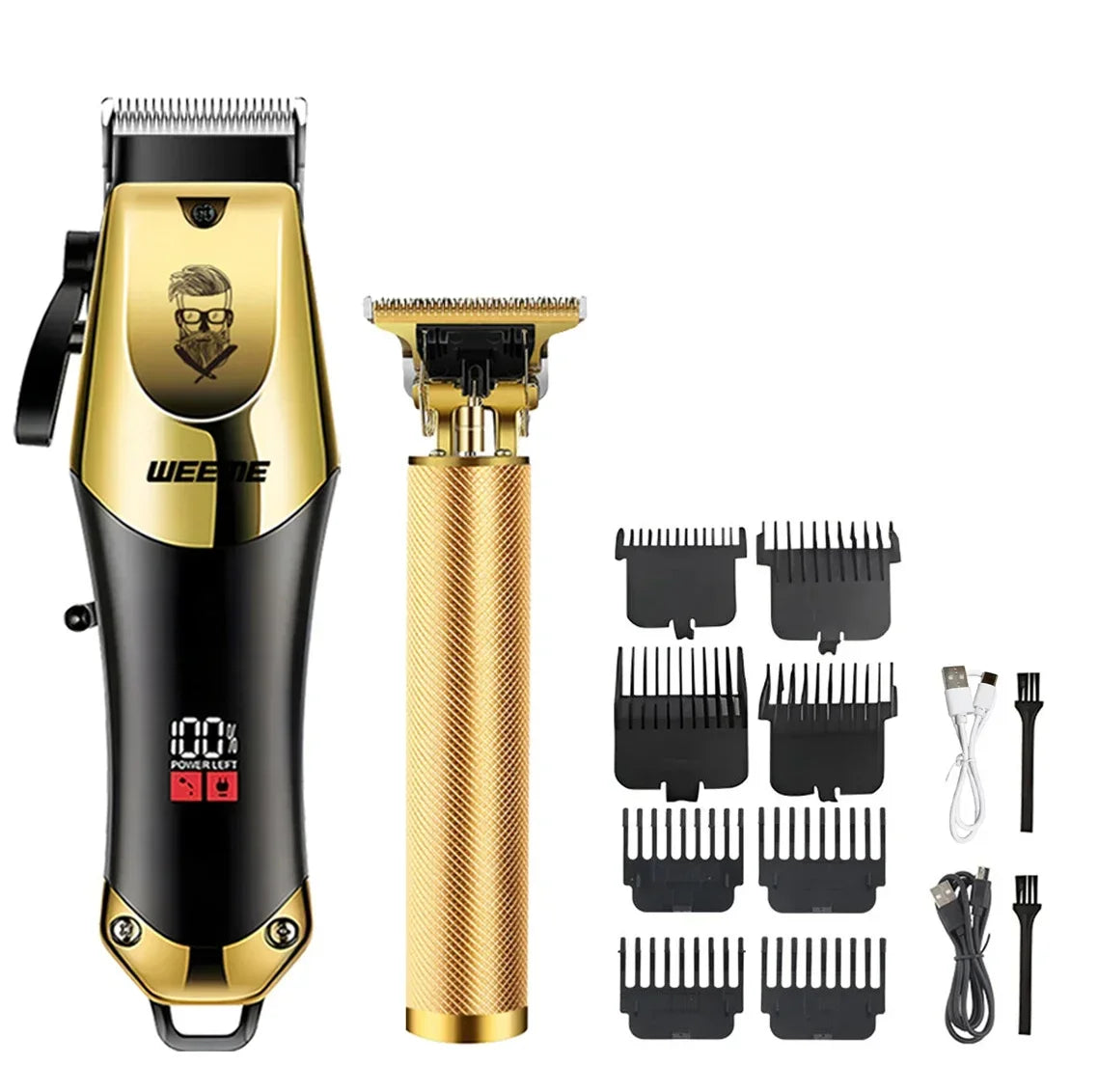 WEEME 806-HW Electric Hair Clipper UBS Rechargeable Cordless Beard Trimmer Men Powerful Electric Hair Clipper Trimming Tool Oasis Select 810-JW
