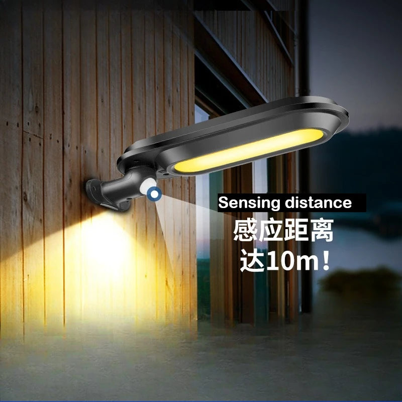 Solar Wall Lamps, Outdoor Garden Lighting Street Lamps, Household Outdoor Human Body Sensing LED Solar Wall Lamps Oasis Select
