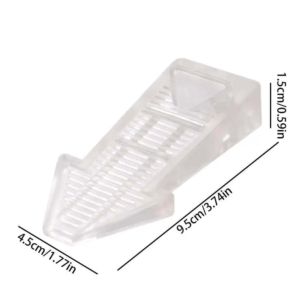 1PC door safety stopper wedge block door stopper Anti-Slip rear door retainer for home and office anti-collision stopper Oasis Select Transparent 1PC
