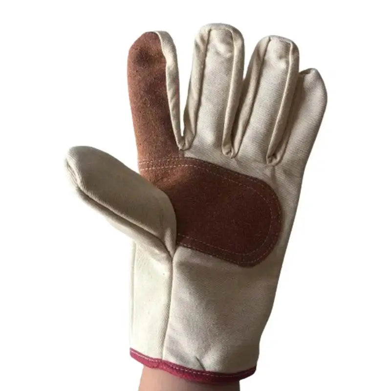 Canvas Gloves Wear-resistant Welder Maintenance Canvas Gloves Double Thickened Protective Labor Protection Gloves Canvas Gloves Oasis Select B