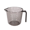 Measuring Cup Premium Graduated Transparent Heat Resisting Plastic Milk Cups Pour Spout with Handle Kitchen Tool Microwavable Oasis Select J2658-Brown-600ML