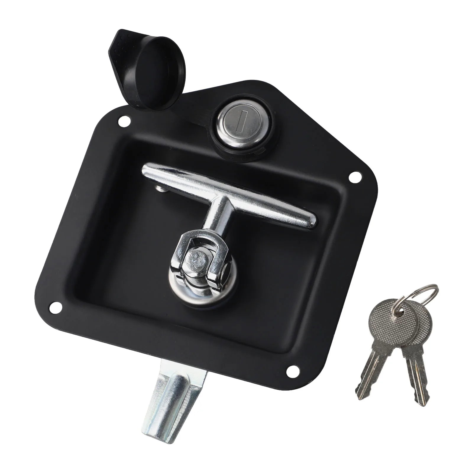 Easy Installation Lock Lock Key Black Truck Trailer Door Lock Easy Installation High-grade Material Portable Design Oasis Select