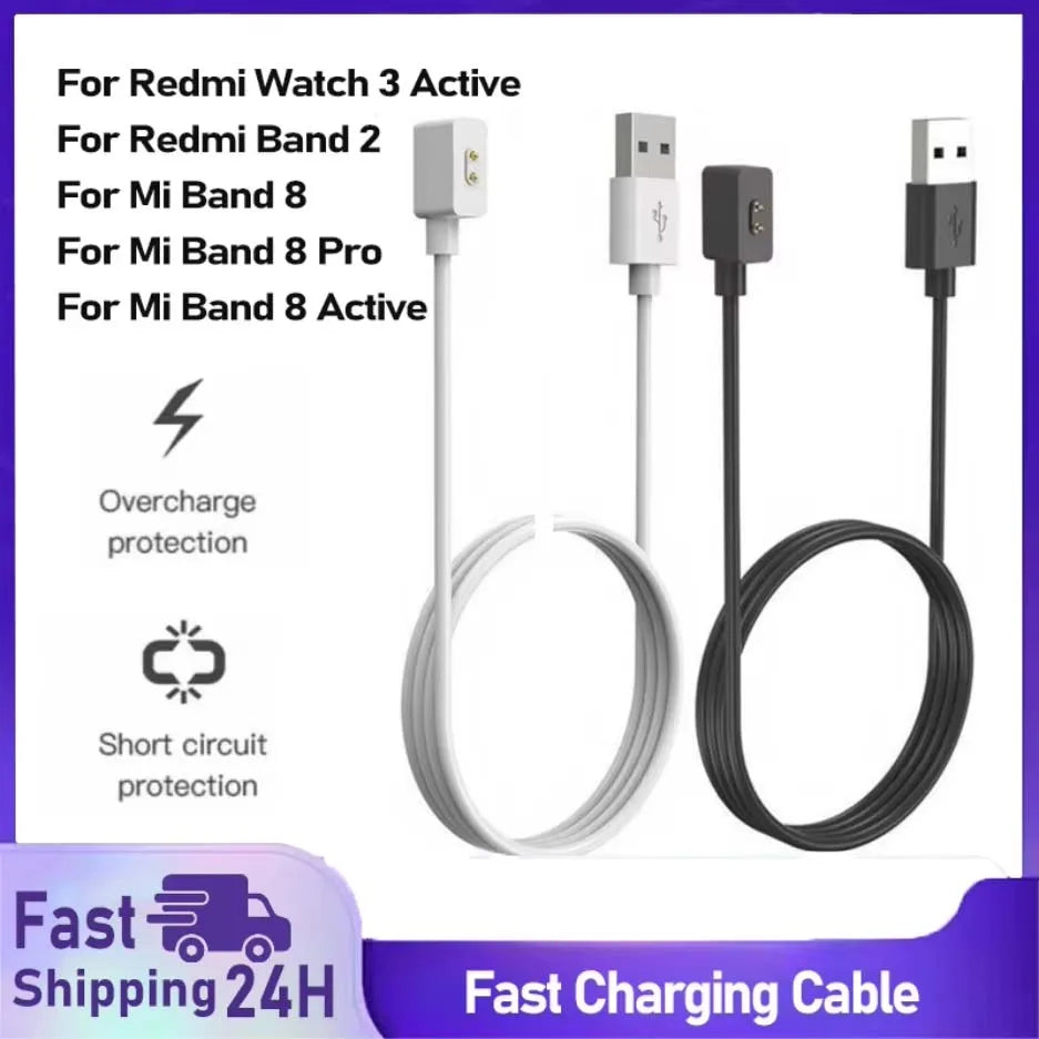 Magnetic USB Charger for Xiaomi Band 10/9/8 & Redmi Watch Smartwatch Charger Cable Oasis Select