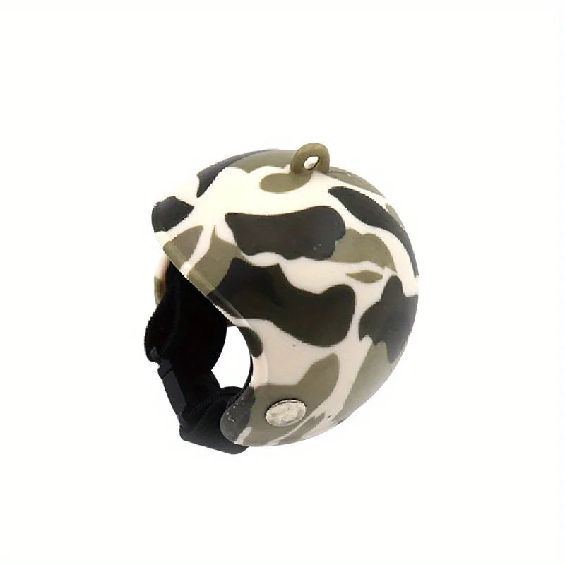 3pcs/1pc Funny Chicken Helmet Pet Protective Gear Sun Rain Protection Helmet Costumes Accessories Bird Hens Small Pet Supplies Oasis Select Military green