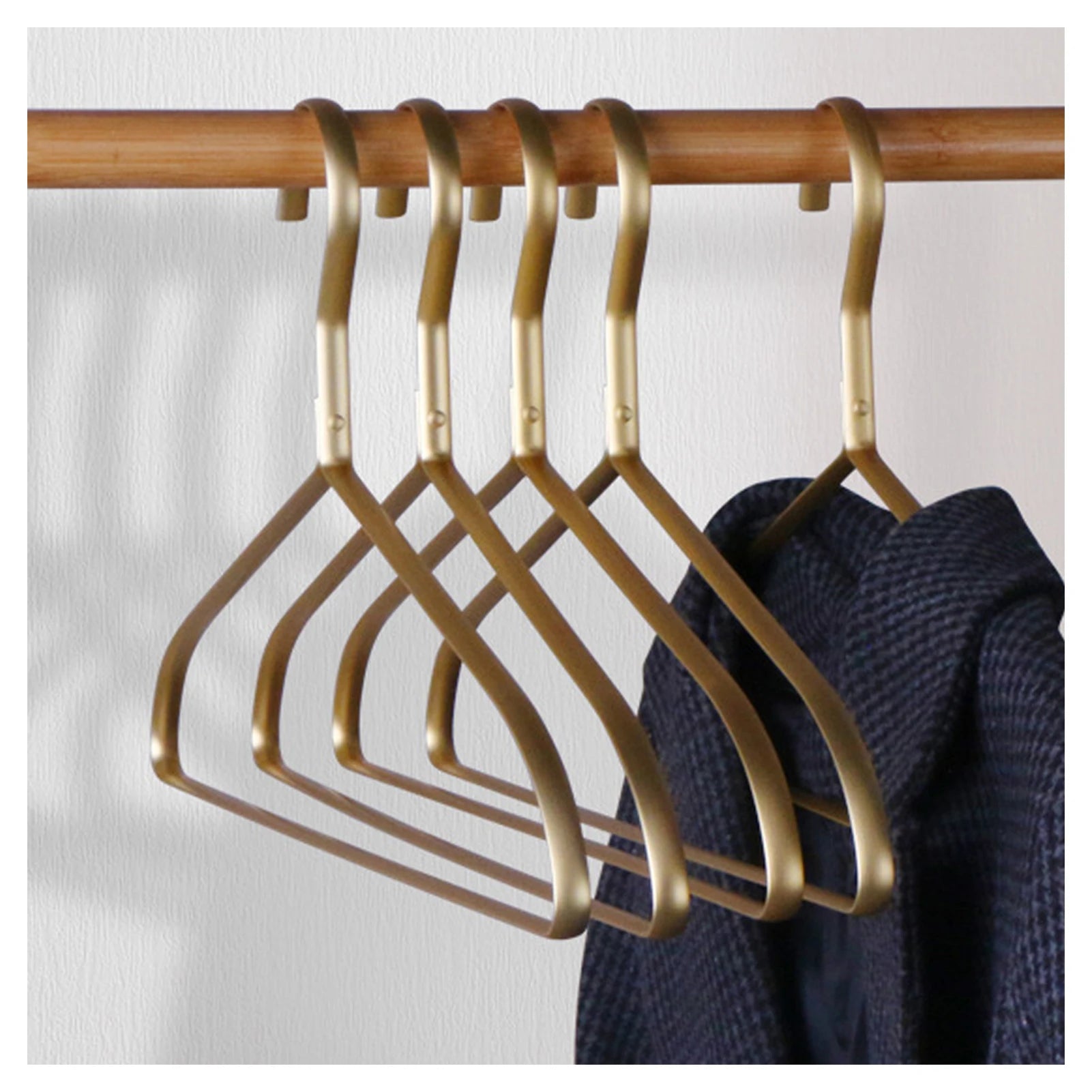 5-Pack Heavy-Duty Aluminum Alloy Coat Hangers | Clothes Rack