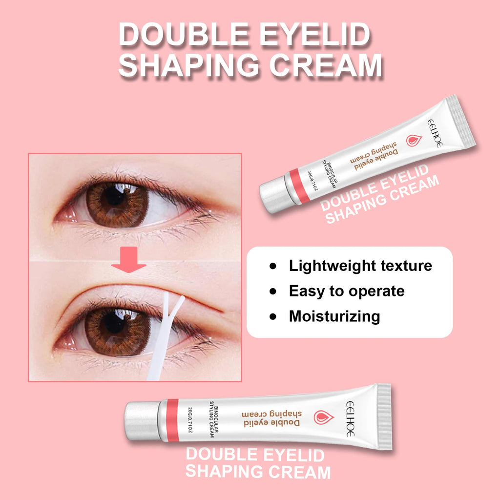 Double Eyelid Styling Cream Natural Invisible Eye Lift Eyelid Adhesive Cream Quick-Drying Long Lasting Eyelid Glue With Y Stick Oasis Select