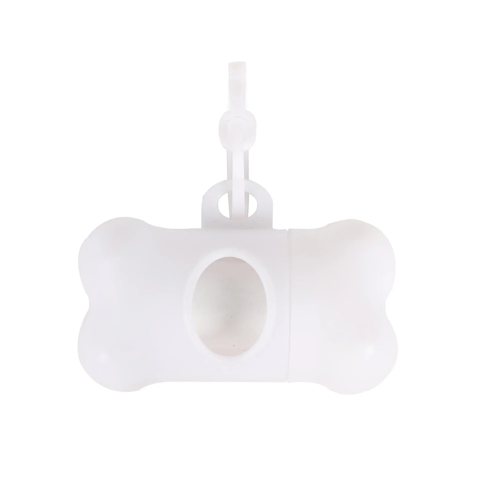 1/2/3/4/10pcs Bone Shaped Pet Garbage Bag Dispenser for Dogs Carrying Cleaning Supplies When Going Out Oasis Select white-1pc