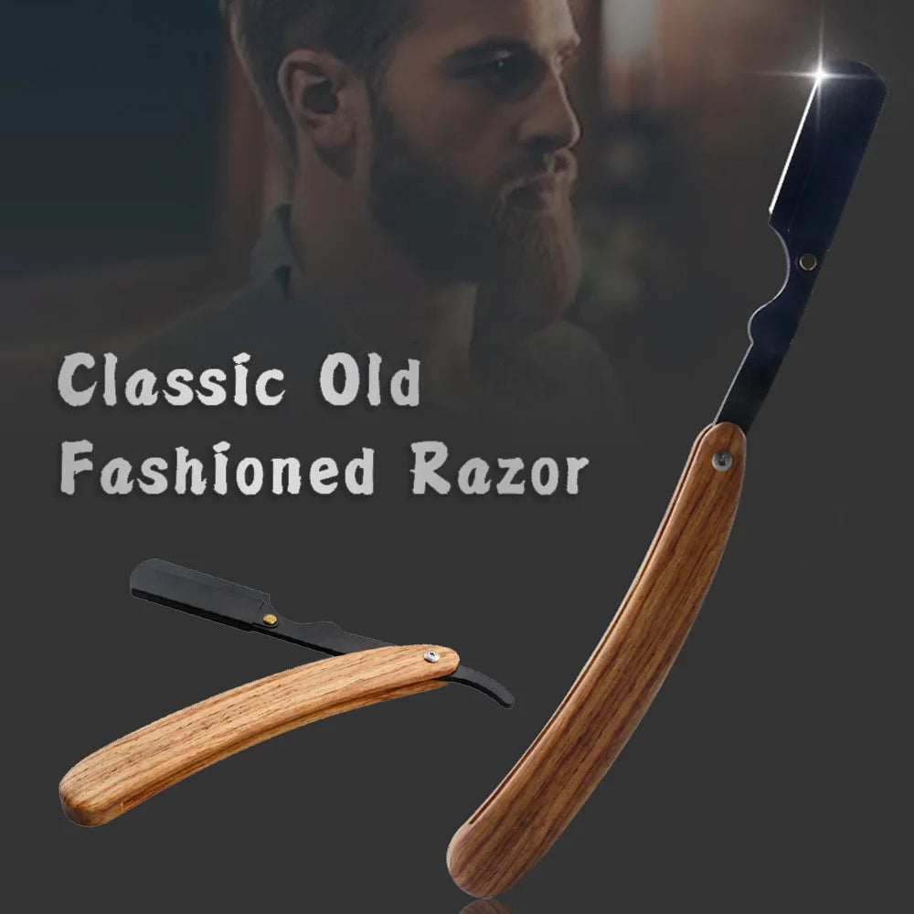 Beard Shaver Rosewood Fold Stainless Steel Beard Shaver Shave The Face Portable Folding Shaver For Men Oasis Select