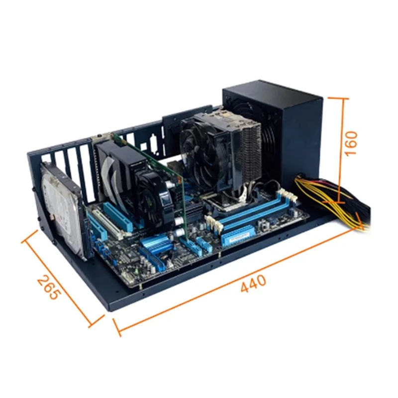 Open Computer Chassis Dual-Way Server E-ATX/ATX Motherboard Bracket Test Rack Open Cooling Rack(ATX) Oasis Select