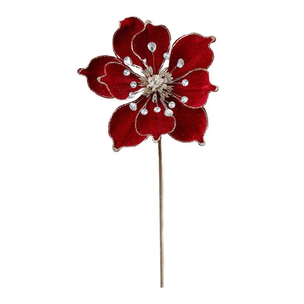 Elegant Colorful Artificial Magnolia Flowers Perfect Christmas Tree Decor For Effortless Positioning And Adjustment Oasis Select Red China Mainland