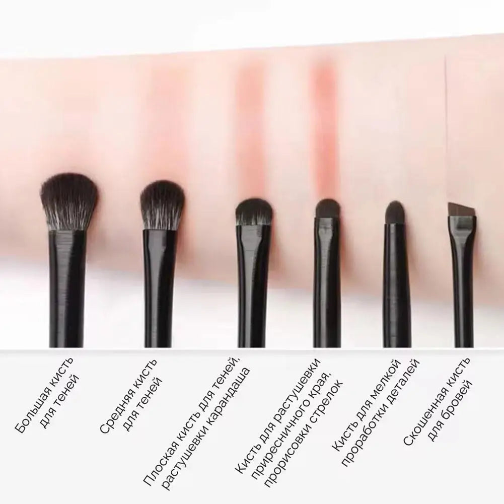 Eye Brushes Set, 10PCS Black Makeup Brushes with Concealer Powder Eyeshadow Blending Eyeliner Spoolie Brush Cosmetic Brush Kit Oasis Select