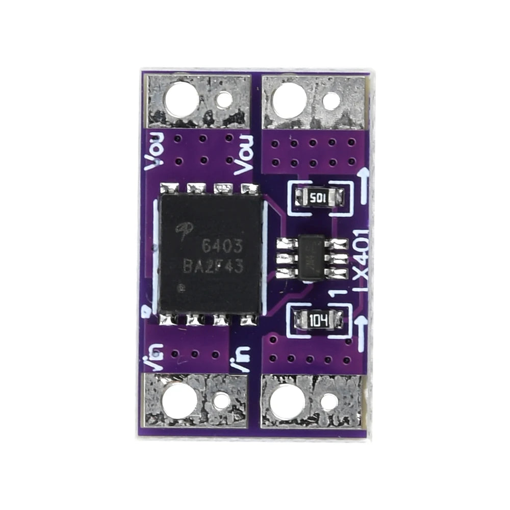 10A Ideal Diode Module Solar Charging Backflow Prevention Low Internal Resistance Analog Rectifier 3-26V Oasis Select Without terminal