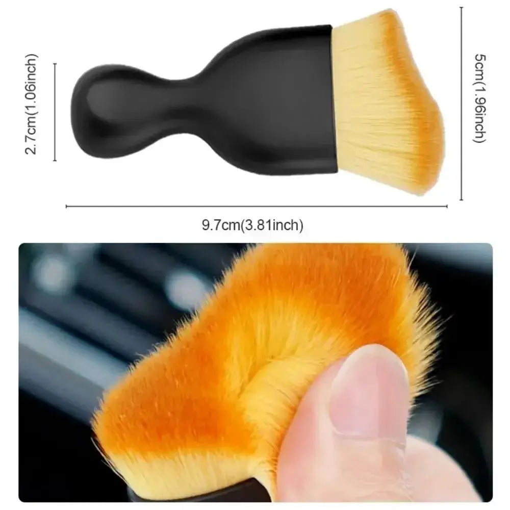 2 Pcs Car Interior Dust Sweeping Soft Brush Car Washing Tool Keyboard Gap Car Dust Brush out Trend Cleaning Brush Oasis Select