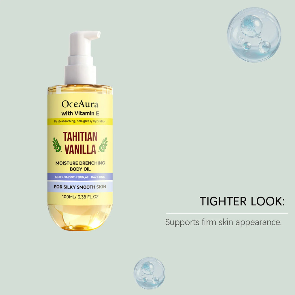 Deep Hydration Body Serum Oil Vanilla Fragrance Lasting Hydrating Fast Absorption Repair Dry Skin Powerful Moisturizing Body Oil Oasis Select