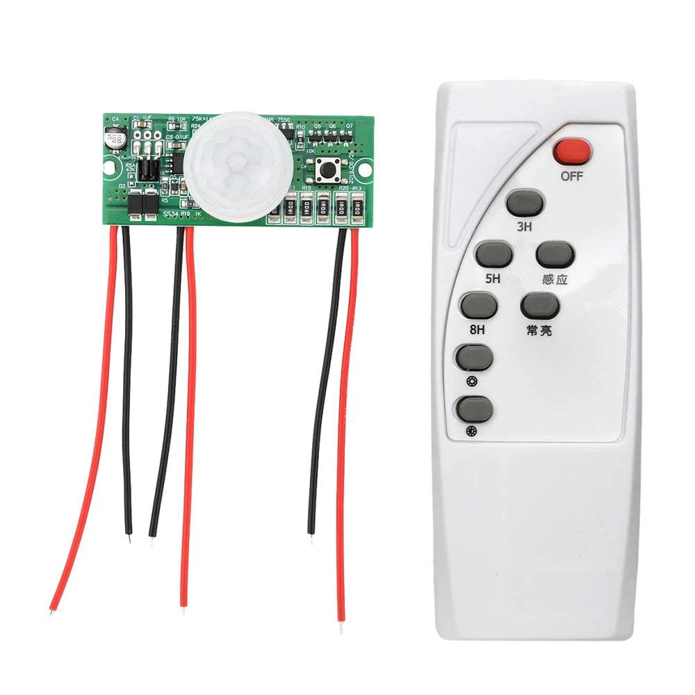 3.2V 3.7V Remote Control PIR Solar Integrated Street Lamp Sensor Circuit Board Solar Induction Mode Controller Oasis Select Weld line