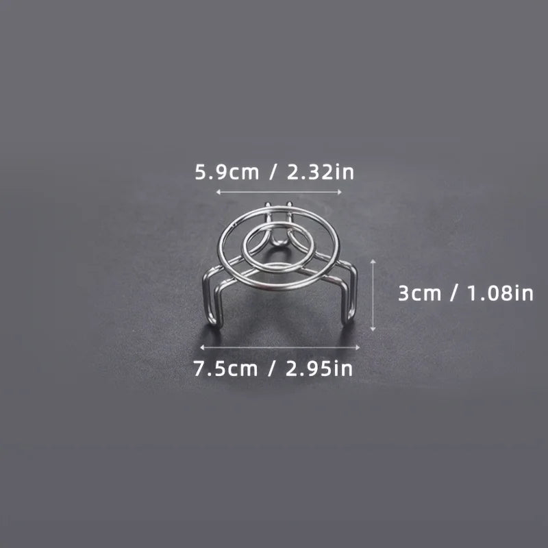 2-Inch Stainless Steel Steaming Rack - for Boiling, Simmering, or Heating Small Portions - Camping, Office, Home Kitchen Used Oasis Select