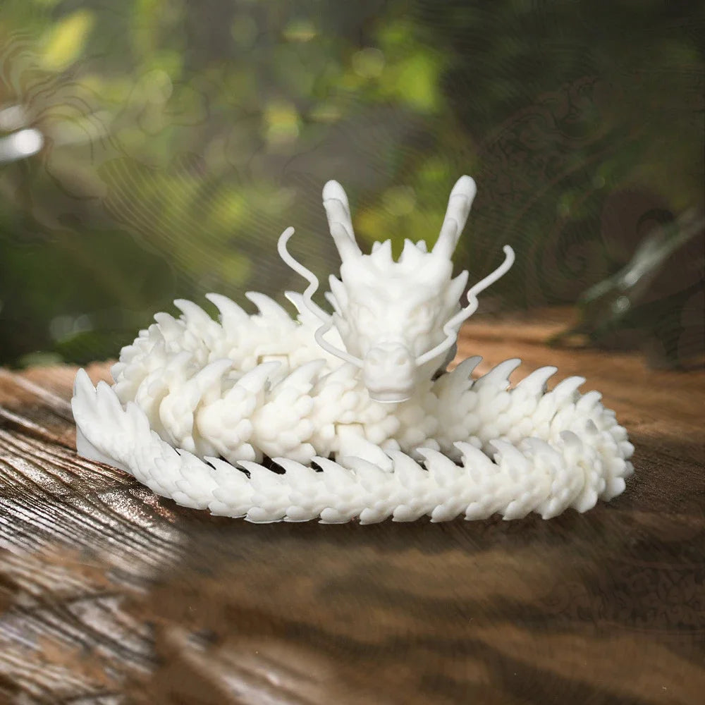 3D Printing Chinese Dragon Landscaping Ornaments Handicrafts Joints Movable Creative Figure Decoration Children's Gift Toys Oasis Select 6 45cm