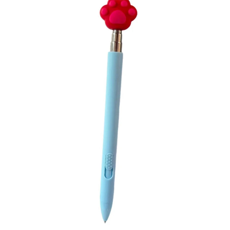 Cartoon Cat Paw Retractable Finger Reading Stick Telescoping Teacher Hand Pointer Creative Ballpoint Pen Student Stationery Oasis Select A1