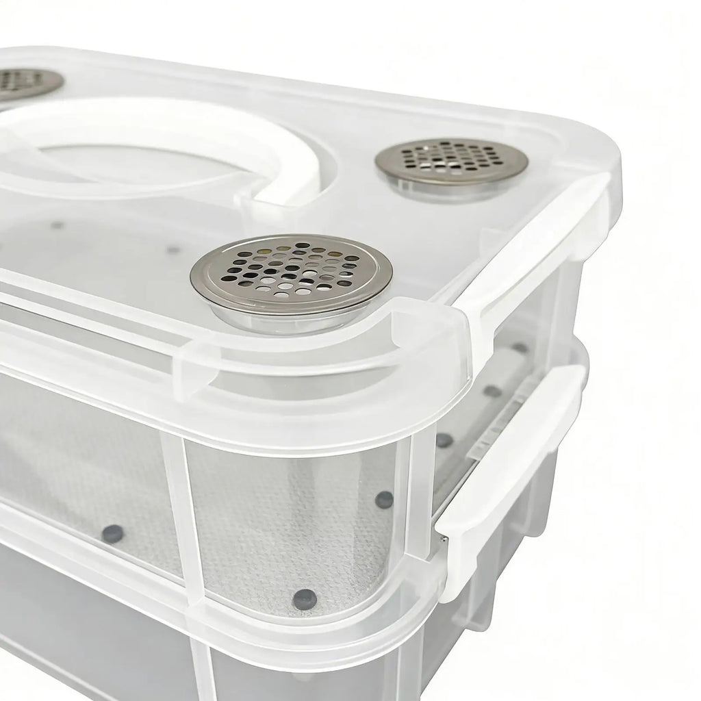 Reptile Breeding Box Reptile Terrarium Transparent Transparent Animal Habitat Cage for Snake Gecko Silkworm Reptile Frogs Lizard Oasis Select