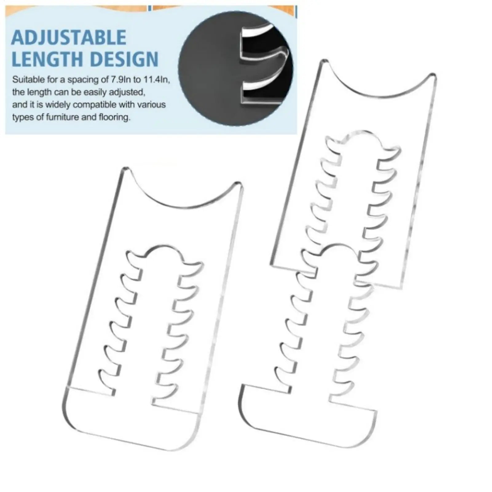 Couch Stoppers Protects Walls FurnitureAdjustable Clear Acrylic Wall Spacer Couch Stoppers Furniture mats Prevent Sliding Oasis Select