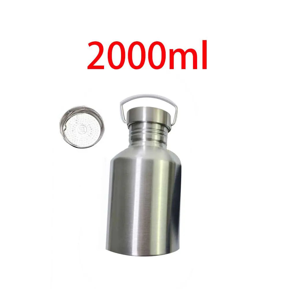 2000ML Sport Water Bottle Set for Camping Hiking Bicycle Cycling Wide Mouth Drink Jug with Neoprene Carrier Insulated Cover Bag Oasis Select Type B with Net