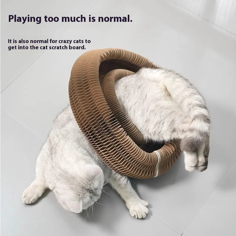 The Corrugated Paper Claw Board Is A Wear-resistant and Non-flaking Cat Toy for Self-entertainment and Relaxation Oasis Select