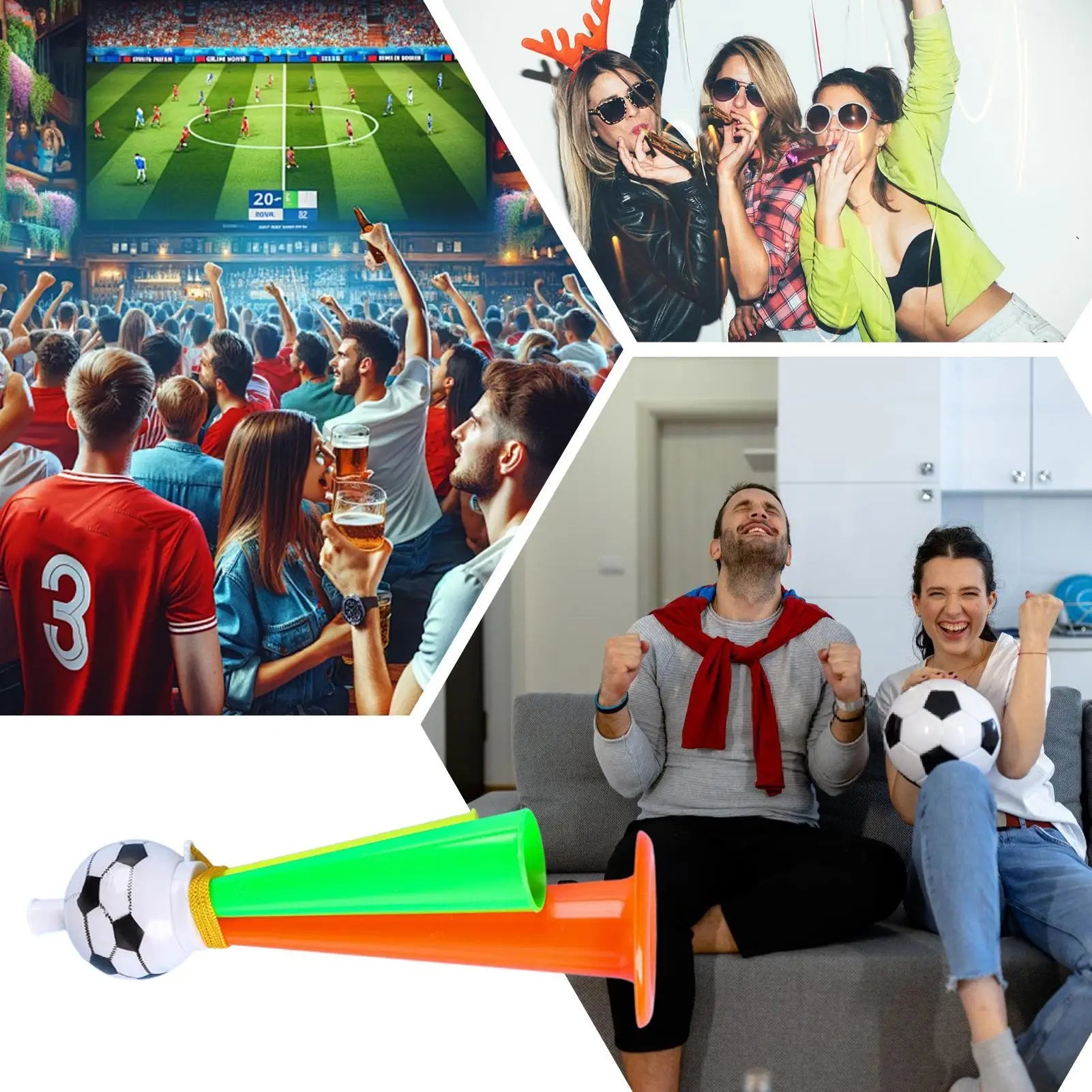 Stadium loudspeaker plastic soccer horn for fans loud cheering device for sporting events soccer goal horn Blow Cheering Horn Oasis Select