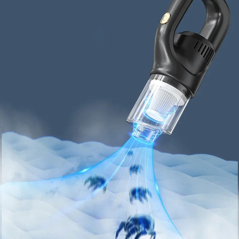 Cordless Handheld Vacuum 120W – Home, Car & Pet Hair Cleaner