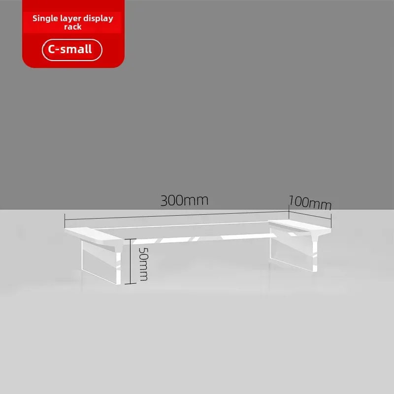 Acrylic Display Rack – Clear Figurine & Shoe Organizer Stand