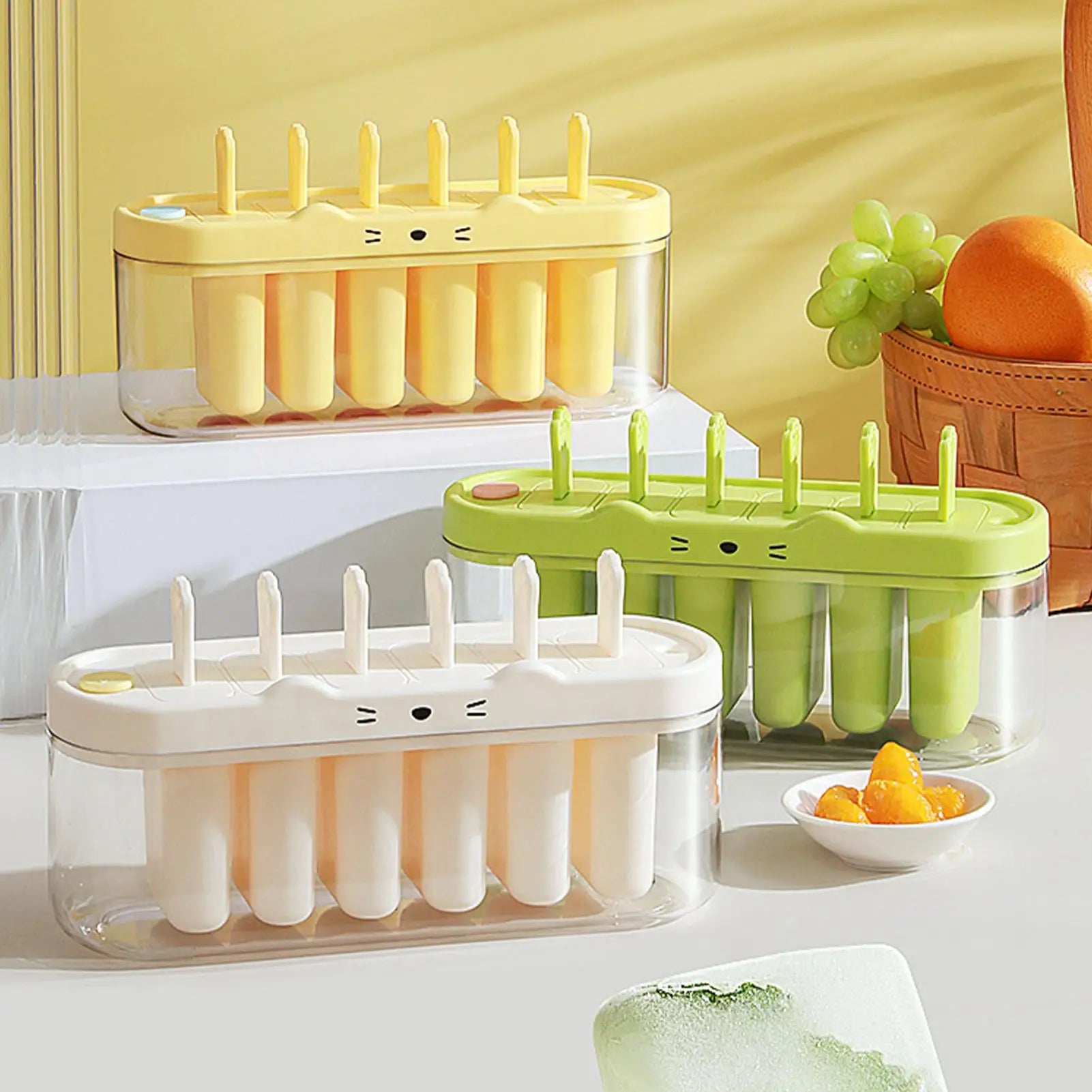 Pop Stick Maker Mold Popsicles Molds 6 Cavity Popsicles Molds Silicone Popsicles Maker Mold Ice Pop Molds Popsicles Sticks Oasis Select